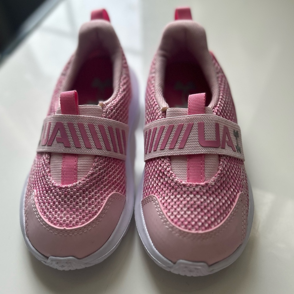 Under Armour Pink Girls' Slip-On Athletic Sneakers